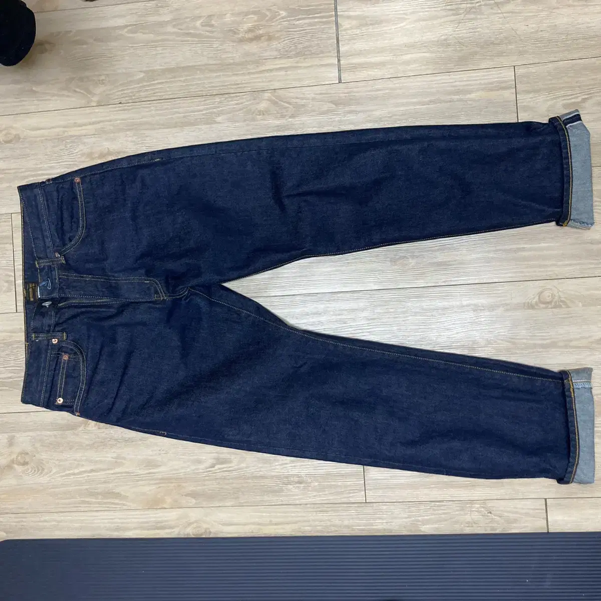 아웃스탠딩 Regular fit one wash denim(indigo)